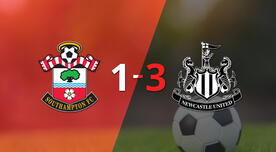 Resumen: Newcastle United se lo dio vuelta a Southampton y le ganó 3 a 1