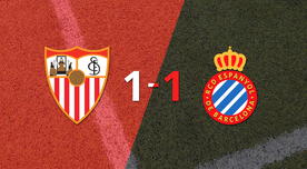 Resumen: Sevilla no pudo en casa ante Espanyol y empataron 1-1