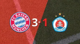 Resumen: Gran victoria de Bayern Múnich sobre Slovan Bratislava por 3-1