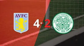 Resumen: Morgan Rogers anota hat-trick en el triunfo de 4-2 de Aston Villa ante Celtic