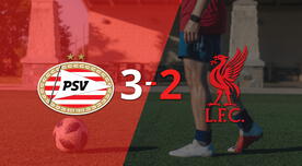 Resumen: Emocionante partido termina con victoria de PSV 3-2 ante Liverpool