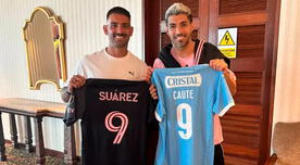 Luis Suárez lució la camiseta de Sporting Cristal tras intercambio con Martín Cauteruccio