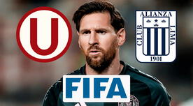 FIFA destaca visita de Lionel Messi a Universitario pero lo puso junto a figura de Alianza Lima