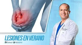 Estas son las lesiones más comunes en verano, por el Dr. Luis Cotillo