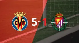 Resumen: Villarreal sentenció con goleada 5-1 a Valladolid