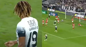 André Carrillo sorprende con pase de tres dedos que terminó en gol de Corinthians en Brasil