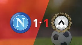 Resumen: Empate a uno entre Napoli y Udinese