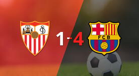 Resumen: Una gran actuación de Barcelona le da la victoria por 4 a 1 ante Sevilla