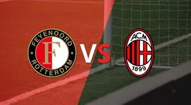 ¡Arranca la etapa complementaria! Feyenoord lleva la ventaja con un marcador 1-0 sobre Milan