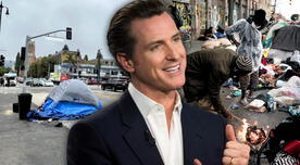 Gavin Newsom y el proyecto en California que prohibiría los campamentos de personas sin hogar Gavin Newsom y el proyecto en California que prohibiría los campamentos de personas sin hogar