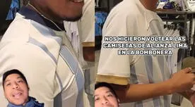 Hincha de Alianza visita tienda de La Bombonera y asegura que le exigieron voltear su camiseta para ingresar Hincha de Alianza visita tienda de La Bombonera y asegura que le exigieron voltear su camiseta para ingresar