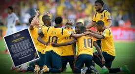 Ecuador tendrá la baja de dos jugadores importantes para el duelo ante Perú y Brasil