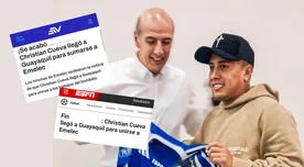 Prensa de Ecuador dio fuerte calificativo al arribo de Cueva a Guayaquil para firmar por Emelec Prensa de Ecuador dio fuerte calificativo al arribo de Cueva a Guayaquil para firmar por Emelec