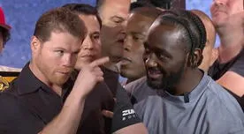 Canelo Álvarez empujó bruscamente a Terence Crawfors durante la conferencia de prensa en Nueva York: "Voy a ..." Canelo Álvarez empujó bruscamente a Terence Crawfors durante la conferencia de prensa en Nueva York: "Voy a ..."