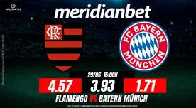 Flamengo vs Bayern Múnich: ¡Juega en los 8vos del Mundial de Clubes con Meridianbet y participa por más de S/. 8,000 en premios! Flamengo vs Bayern Múnich: ¡Juega en los 8vos del Mundial de Clubes con Meridianbet y participa por más de S/. 8,000 en premios!
