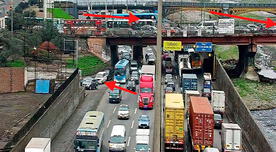 Última hora: se confirma congestión vehicular en Evitamiento con sentido de sur a norte, ¿por qué?