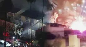 Tragedia en Los Ángeles: EXPLOSIÓN de fuegos artificiales deja un muerto y una hospitalizada tras incendiar una casa Tragedia en Los Ángeles: EXPLOSIÓN de fuegos artificiales deja un muerto y una hospitalizada tras incendiar una casa