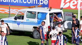 Leonardo Rugel es llevado en ambulancia tras choque de cabezas con Huamán en el Alianza Lima vs UTC Leonardo Rugel es llevado en ambulancia tras choque de cabezas con Huamán en el Alianza Lima vs UTC