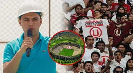 Alcalde de Ate anuncia buena noticia a hinchas de la 'U', pero realiza importante pedido: "Me comprometo..." Alcalde de Ate anuncia buena noticia a hinchas de la 'U', pero realiza importante pedido: "Me comprometo..."