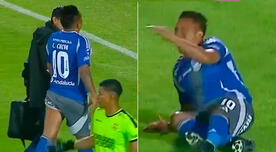 Christian Cueva se lesionó en partido de Emelec, pero siguió jugando para no perjudicar a su club