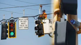 Cambian semáforos de Florida | Instalan luces azules para sancionar a conductores que cometan esta infracción Cambian semáforos de Florida | Instalan luces azules para sancionar a conductores que cometan esta infracción