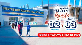 Resultados examen general UNA Puno 2025- II: ver puntaje obtenido y relación de ingresantes