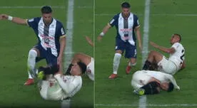 Carlos Zambrano mandó al suelo a Jairo Concha con fuerte falta y se salvó de la roja - VIDEO