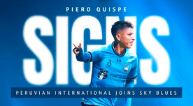 ¡OFICIAL! Piero Quispe fue anunciado como flamante refuerzo del Sydney FC hasta el 2026 ¡OFICIAL! Piero Quispe fue anunciado como flamante refuerzo del Sydney FC hasta el 2026