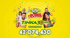 Sorteo La Tinka de HOY, domingo 7 de septiembre: pozo Millonario y últimos resultados Sorteo La Tinka de HOY, domingo 7 de septiembre: pozo Millonario y últimos resultados