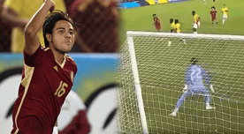 Explota Maturín: Telasco Segovia fusiló al arquero y puso el 1-0 a favor de Venezuela
