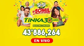 Sorteo La Tinka EN VIVO HOY domingo 14 de septiembre: transmisión y resultados AQUÍ