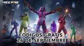 Códigos de Free Fire para canjear del viernes 26 de septiembre: Lista COMPLETA