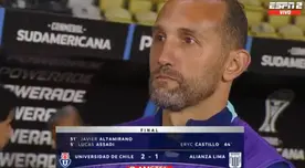 La tristeza de Hernán Barcos tras la eliminación de Alianza Lima en la Copa Sudamericana