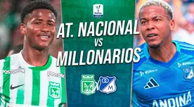 Atlético Nacional vs. Millonarios EN VIVO: a qué hora y dónde ver el clásico colombiano
