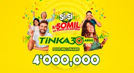 Sorteo La Tinka de HOY, miércoles 8 de octubre: resultado, pozo millonario y cómo jugar
