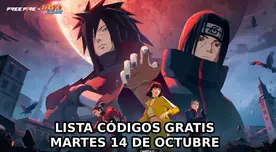 Códigos de Free Fire de este martes 14 de octubre: skins, armas y diamantes GRATIS Códigos de Free Fire de este martes 14 de octubre: skins, armas y diamantes GRATIS