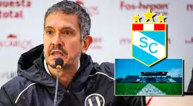 Velazco arremete contra Cristal y crítica al estadio Alberto Gallardo: "Está sobre el agua" Velazco arremete contra Cristal y crítica al estadio Alberto Gallardo: "Está sobre el agua"