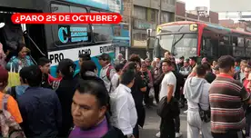 ¿Habrá paro de transportistas HOY 25 de octubre? Lo último confirmado por representantes de gremios