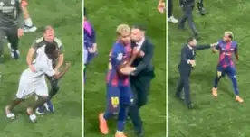 Vinicius casi se va a las manos con Lamine Yamal tras final del Clásico Real Madrid vs Barcelona Vinicius casi se va a las manos con Lamine Yamal tras final del Clásico Real Madrid vs Barcelona