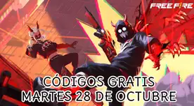 Códigos Free Fire HOY, martes 28 de octubre: canjea diamantes, skins y armas GRATIS Códigos Free Fire HOY, martes 28 de octubre: canjea diamantes, skins y armas GRATIS