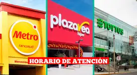 Horario de atención en supermercados este feriado 1 de noviembre: ¿a qué hora abren Plaza Vea, Tottus y Metro?