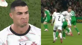 Cristiano Ronaldo fue expulsado tras propinarle codazo a futbolista de Irlanda - VIDEO Cristiano Ronaldo fue expulsado tras propinarle codazo a futbolista de Irlanda - VIDEO
