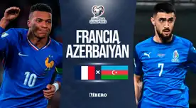 Francia vs. Azerbaiyán EN VIVO: alineaciones, hora y canal por las Eliminatorias Europeas 2026 Francia vs. Azerbaiyán EN VIVO: alineaciones, hora y canal por las Eliminatorias Europeas 2026