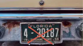 Florida endurece la ley: alterar una placa ahora puede costarte hasta USD 5.000 y dejarte con antecedentes penales