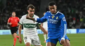 Real Madrid empató 2-2 ante Elche y sigue siendo líder de LaLiga, a un punto de Barcelona