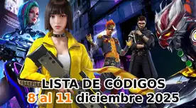 Lista de Códigos Free Fire del 8 al 11 de diciembre: canjea diamantes, armas y skins totalmente GRATIS Lista de Códigos Free Fire del 8 al 11 de diciembre: canjea diamantes, armas y skins totalmente GRATIS