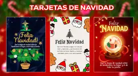 Tarjetas de Navidad para descargar GRATIS: plantillas personalizadas para decorar en esta fecha especial
