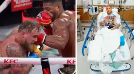 Así quedó el rostro de Jake Paul tras sufrir doble fractura de mandíbula en su pelea ante Joshua