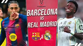 Barcelona vs Real Madrid EN VIVO y EN DIRECTO: hora, canal y dónde ver final de Supercopa de España