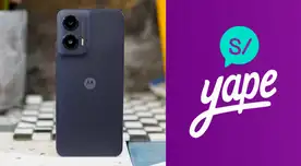 Yape quiere que renueves tu teléfono y te regala un descuento de S/ 150 para comprar este Motorola con 256GB y cámara DUAL